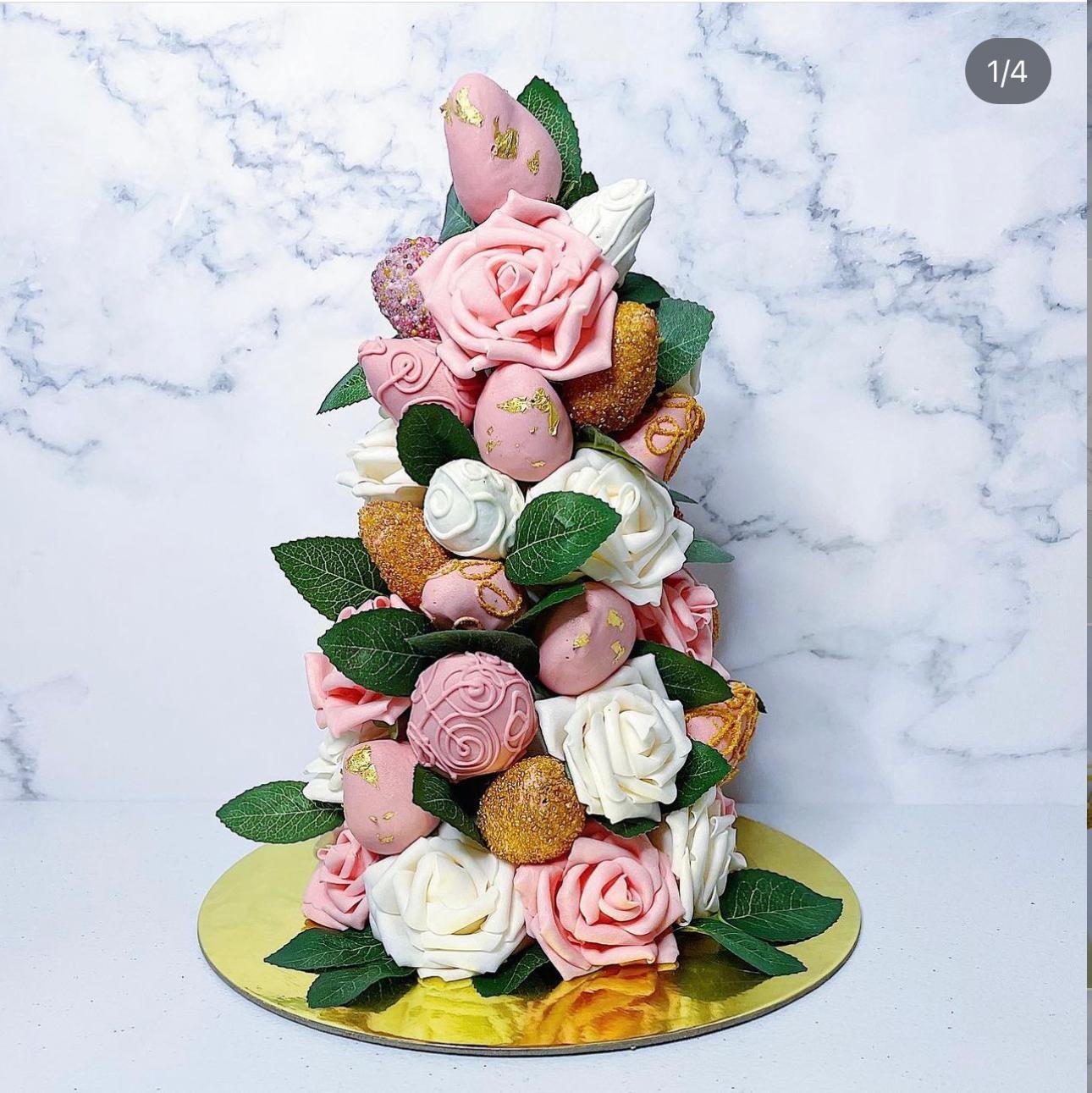 Strawberry & Macaron Towers