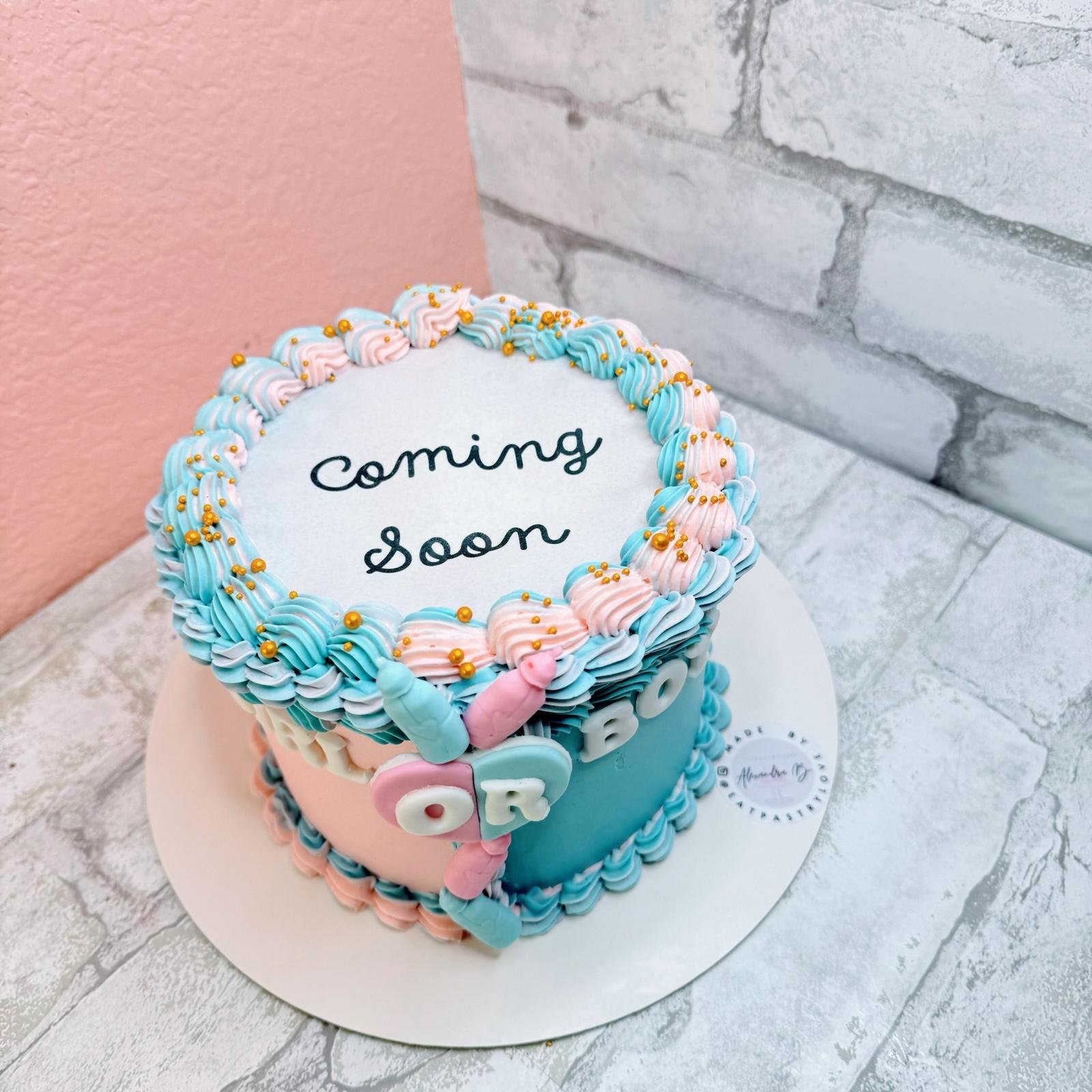 Gender Reveal Cake