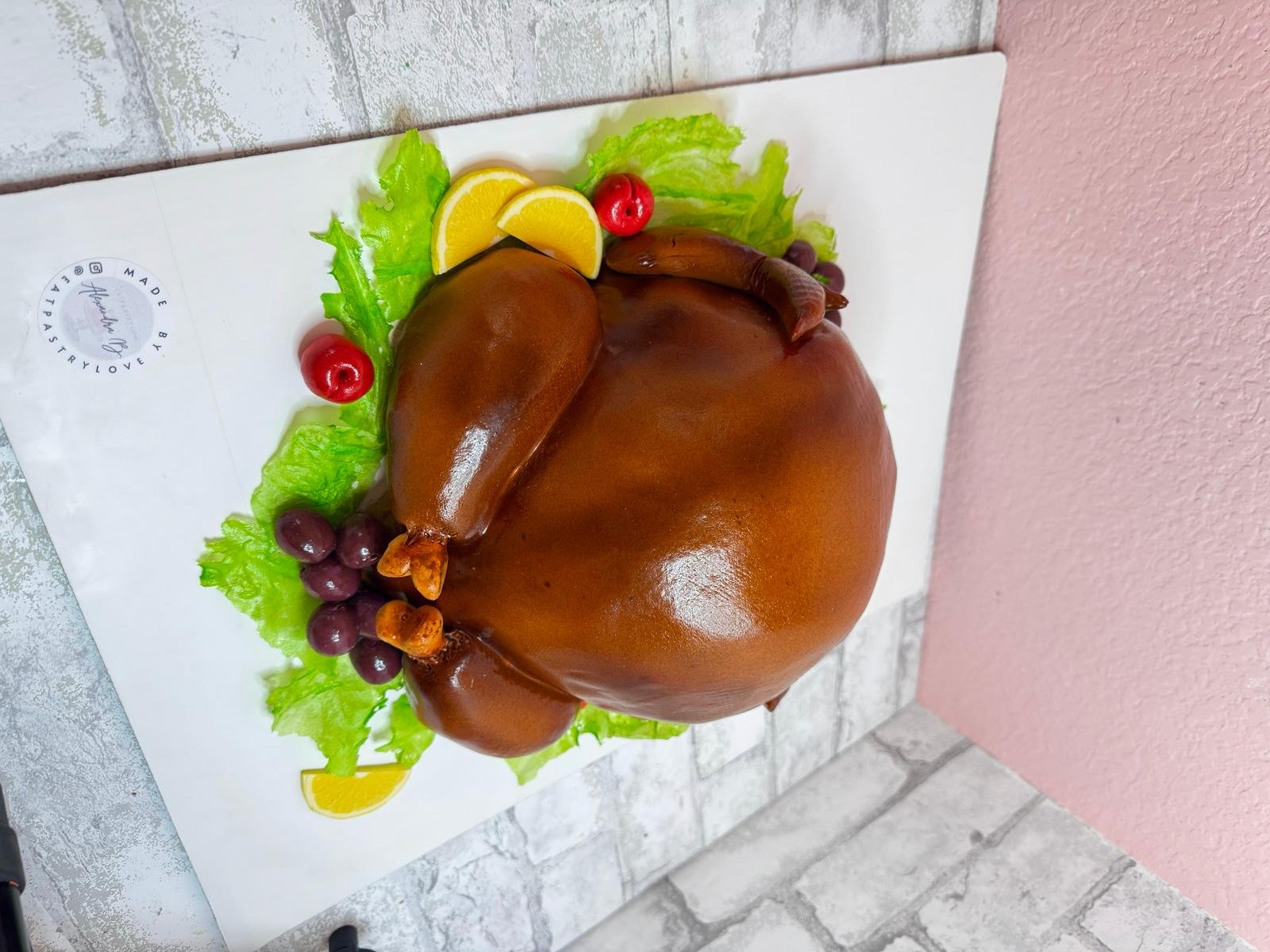 Detailed realistic cake
