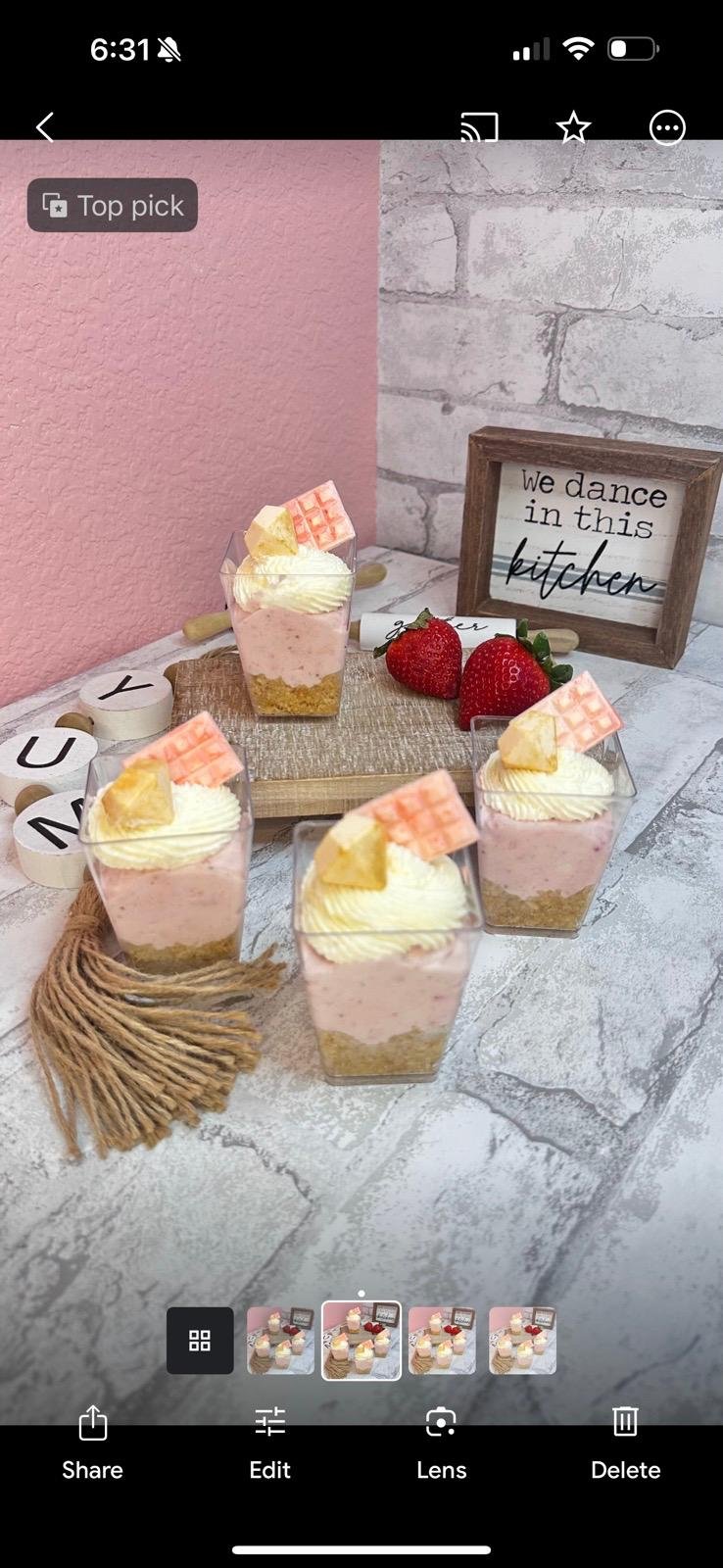 Dessert cup dessert table design
